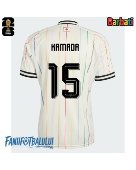 Japonia Daichi Kamada #15 Tricou Fotbal Replică Mondial 2026 Barbati Deplasare